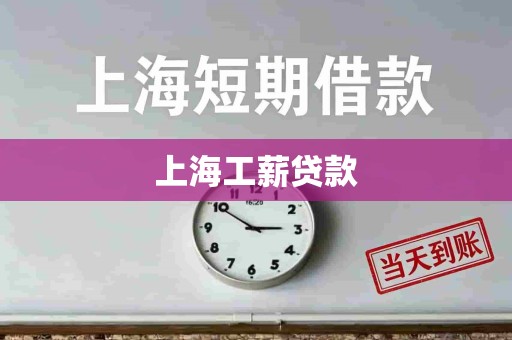 上海工薪贷款